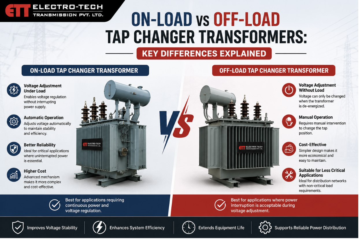 On-Load vs Off-Load Tap Changer Transformers: Key Differences Explained