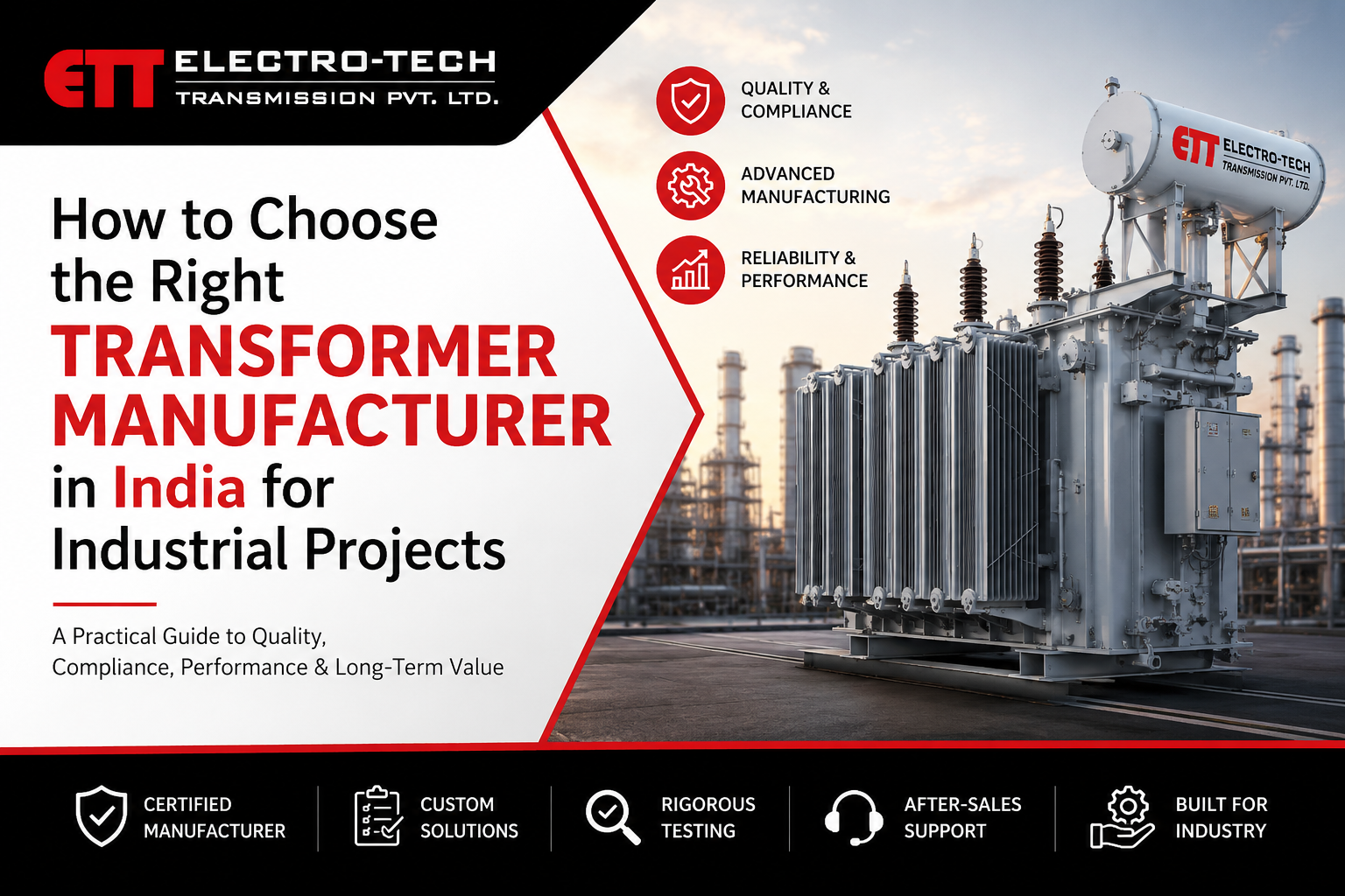 How to Choose the Right Transformer Manufacturer in India for Industrial Projects